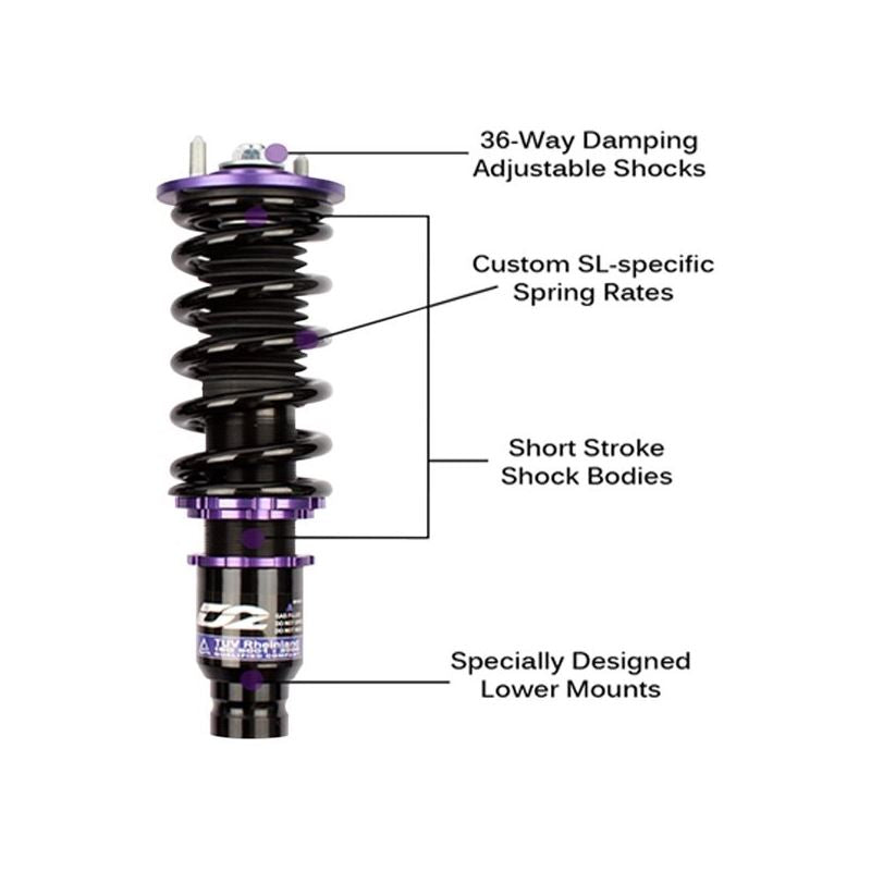 D2 Racing SL Coilovers For 88-91 Honda Civic 90-93 Acura Integra FWD (D-HN-13-SL)