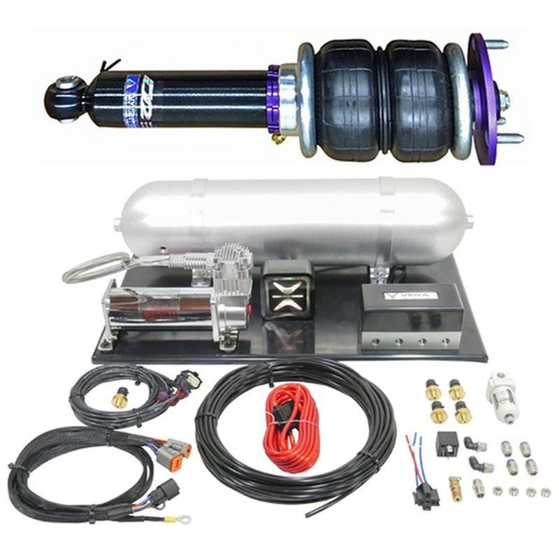 D2 Airsturts D-HN-09-1-ARAA w/ Vera AccuAir e+ Connect Pressure for 13-17 Accord