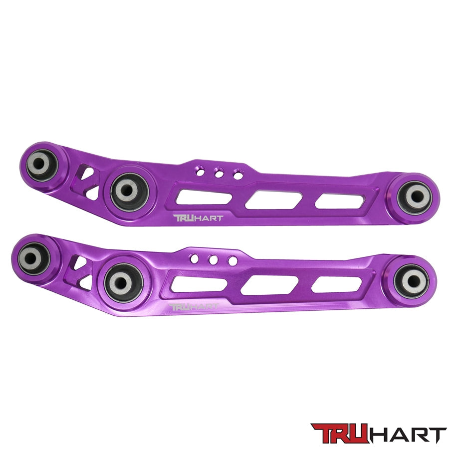 Truhart Rear Lower Control Arms Purple For 90-01 Acura Integra 88-95 Honda Civic 88-91 Honda CRX (TH-H101-PU)