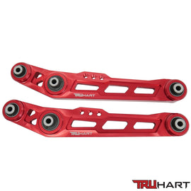 Truhart Rear Lower Control Arms Red For 90-01 Acura Integra 88-95 Honda Civic 88-91 Honda CRX (TH-H101-RE)